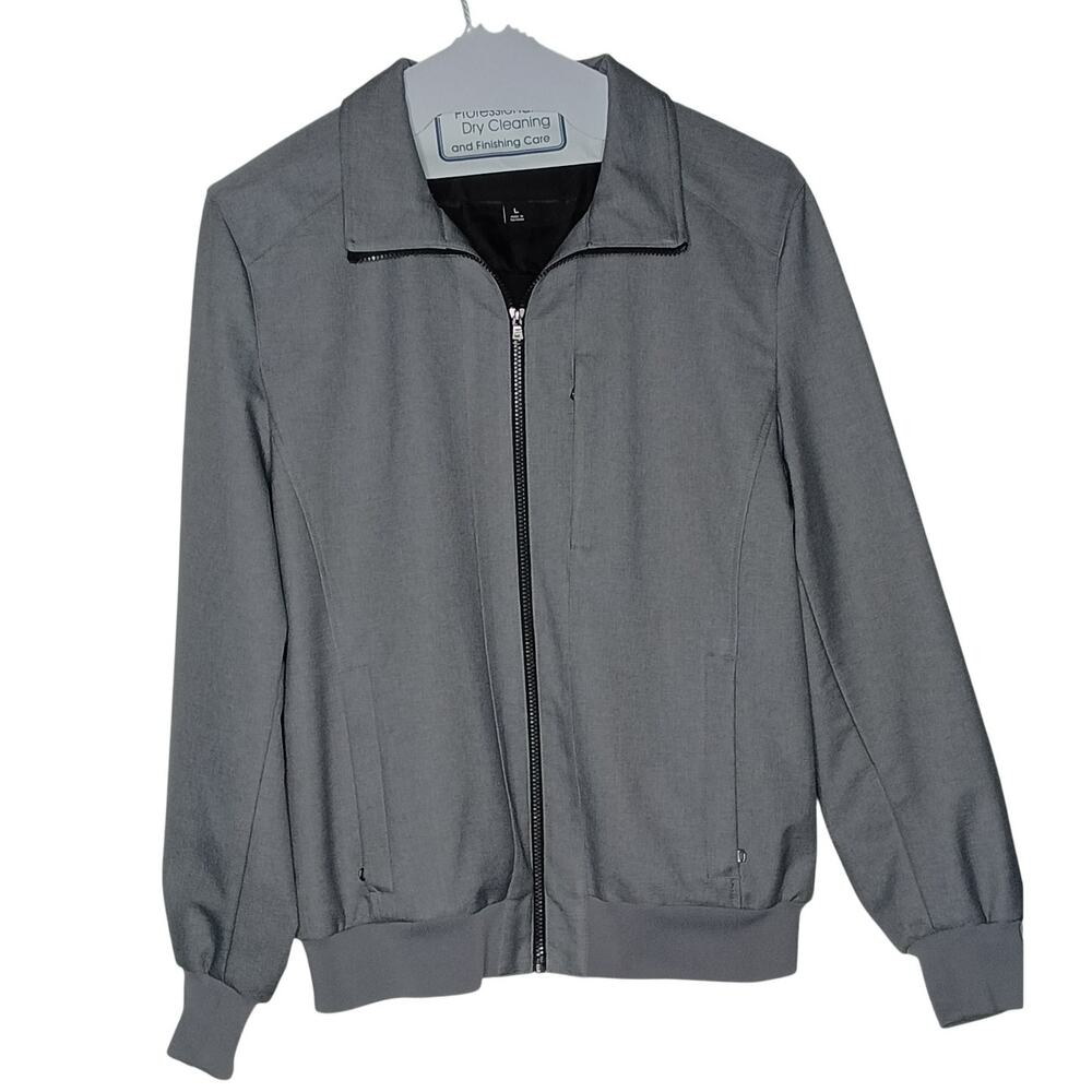*SOLD*  Michael Kors Gray Bomber Jacket - Large